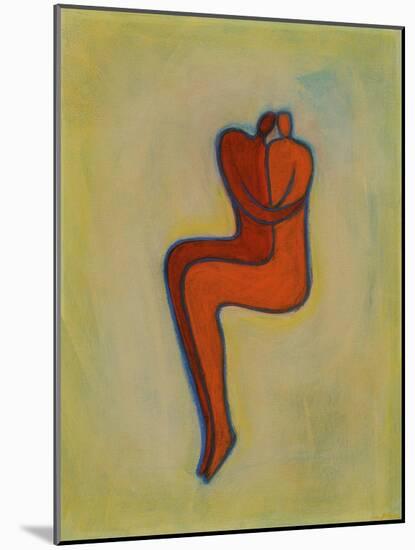 Couple Embracing-Marie Bertrand-Mounted Giclee Print