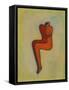 Couple Embracing-Marie Bertrand-Framed Stretched Canvas