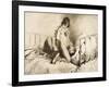 Couple Engaged in Foreplay, Plate 6 from Liebe-Mihaly von Zichy-Framed Giclee Print