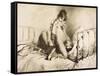 Couple Engaged in Foreplay, Plate 6 from Liebe-Mihaly von Zichy-Framed Stretched Canvas