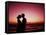 Couple Enjoying a Romantic Sunset on the Beach-Bill Bachmann-Framed Stretched Canvas