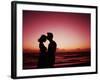 Couple Enjoying a Romantic Sunset on the Beach-Bill Bachmann-Framed Photographic Print