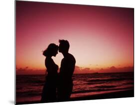 Couple Enjoying a Romantic Sunset on the Beach-Bill Bachmann-Mounted Photographic Print