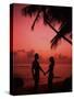 Couple Enjoying a Romantic Sunset on the Beach-Bill Bachmann-Stretched Canvas