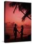 Couple Enjoying a Romantic Sunset on the Beach-Bill Bachmann-Stretched Canvas