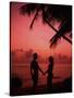 Couple Enjoying a Romantic Sunset on the Beach-Bill Bachmann-Stretched Canvas