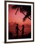 Couple Enjoying a Romantic Sunset on the Beach-Bill Bachmann-Framed Premium Photographic Print