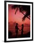Couple Enjoying a Romantic Sunset on the Beach-Bill Bachmann-Framed Premium Photographic Print