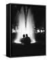 Couple Enjoying One of the Fountains at the Seattle World's Fair-Ralph Crane-Framed Stretched Canvas