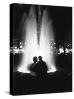 Couple Enjoying One of the Fountains at the Seattle World's Fair-Ralph Crane-Stretched Canvas