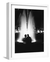 Couple Enjoying One of the Fountains at the Seattle World's Fair-Ralph Crane-Framed Photographic Print