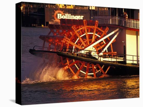 Couple Enjoying Sunset on Mississippi River, New Orleans, Louisiana, USA-Adam Jones-Stretched Canvas