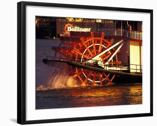 Couple Enjoying Sunset on Mississippi River, New Orleans, Louisiana, USA-Adam Jones-Framed Photographic Print