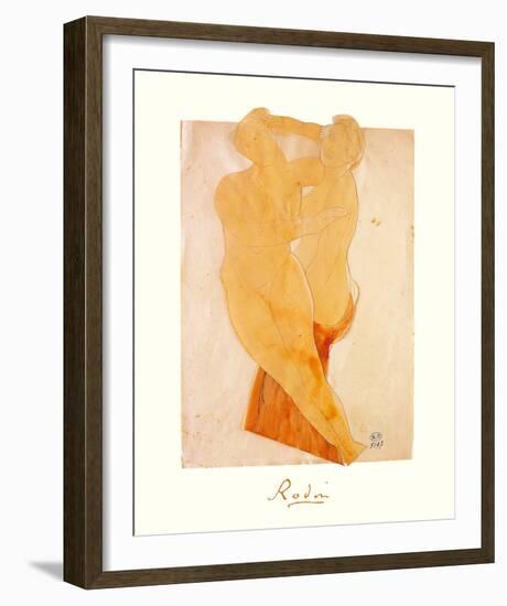 Couple Feminin-Auguste Rodin-Framed Premium Giclee Print