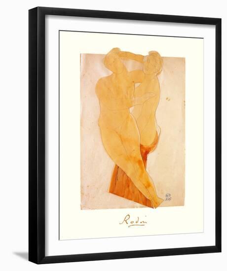 Couple Feminin-Auguste Rodin-Framed Premium Giclee Print