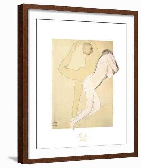 Couple Feminine-Auguste Rodin-Framed Art Print