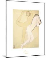 Couple Feminine-Auguste Rodin-Mounted Art Print