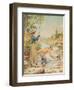 Couple Fishing on a River-null-Framed Giclee Print