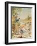 Couple Fishing on a River-null-Framed Giclee Print