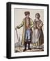 Couple from Prague, by Jacques Grasset De Saint - Sauveur (1757 - 1810)-null-Framed Giclee Print