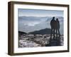 Couple Gazing at Mountain Landscape-Anthony West-Framed Photographic Print