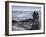 Couple Gazing at Mountain Landscape-Anthony West-Framed Photographic Print