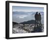 Couple Gazing at Mountain Landscape-Anthony West-Framed Photographic Print