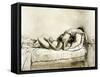 Couple Having Sex, Plate 27 from Liebe-Mihaly von Zichy-Framed Stretched Canvas