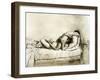 Couple Having Sex, Plate 27 from Liebe-Mihaly von Zichy-Framed Giclee Print