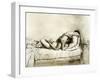 Couple Having Sex, Plate 27 from Liebe-Mihaly von Zichy-Framed Giclee Print