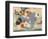 Couple Having Sex under a Cherry Tree-Japanese School-Framed Giclee Print