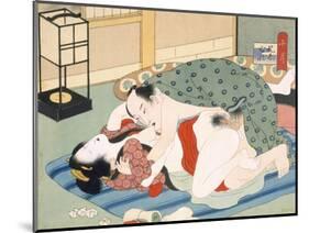 Couple Having Sex-Japanese School-Mounted Giclee Print