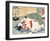 Couple Having Sex-Japanese School-Framed Giclee Print