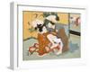 Couple Having Sex-Japanese School-Framed Giclee Print