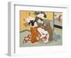 Couple Having Sex-Japanese School-Framed Giclee Print