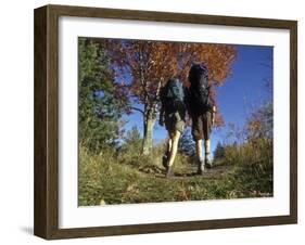 Couple Hiking During Autumn-null-Framed Photographic Print