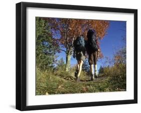 Couple Hiking During Autumn-null-Framed Photographic Print