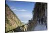 Couple hiking in Cang Mountains, Dali, Yunnan, China, Asia-Ian Trower-Stretched Canvas