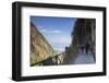 Couple hiking in Cang Mountains, Dali, Yunnan, China, Asia-Ian Trower-Framed Photographic Print