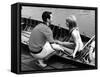 Couple Hire a Rowboat-null-Framed Stretched Canvas