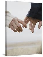 Couple Holding Hands-null-Stretched Canvas