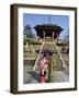 Couple Holding Parasol, Kiyomizu Dera Temple, Kyoto, Japan-Christian Kober-Framed Photographic Print