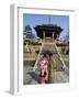 Couple Holding Parasol, Kiyomizu Dera Temple, Kyoto, Japan-Christian Kober-Framed Photographic Print