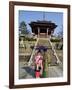 Couple Holding Parasol, Kiyomizu Dera Temple, Kyoto, Japan-Christian Kober-Framed Photographic Print