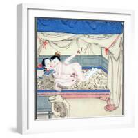 Couple in a Bed-null-Framed Giclee Print