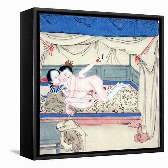 Couple in a Bed-null-Framed Stretched Canvas