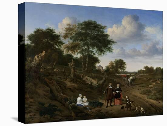 Couple in a Landscape-Adriaen van de Velde-Stretched Canvas