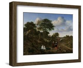 Couple in a Landscape-Adriaen van de Velde-Framed Art Print