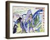 Couple in a Landscape-Ernst Ludwig Kirchner-Framed Giclee Print