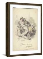 Couple in a Veteran Car, C1904-null-Framed Giclee Print